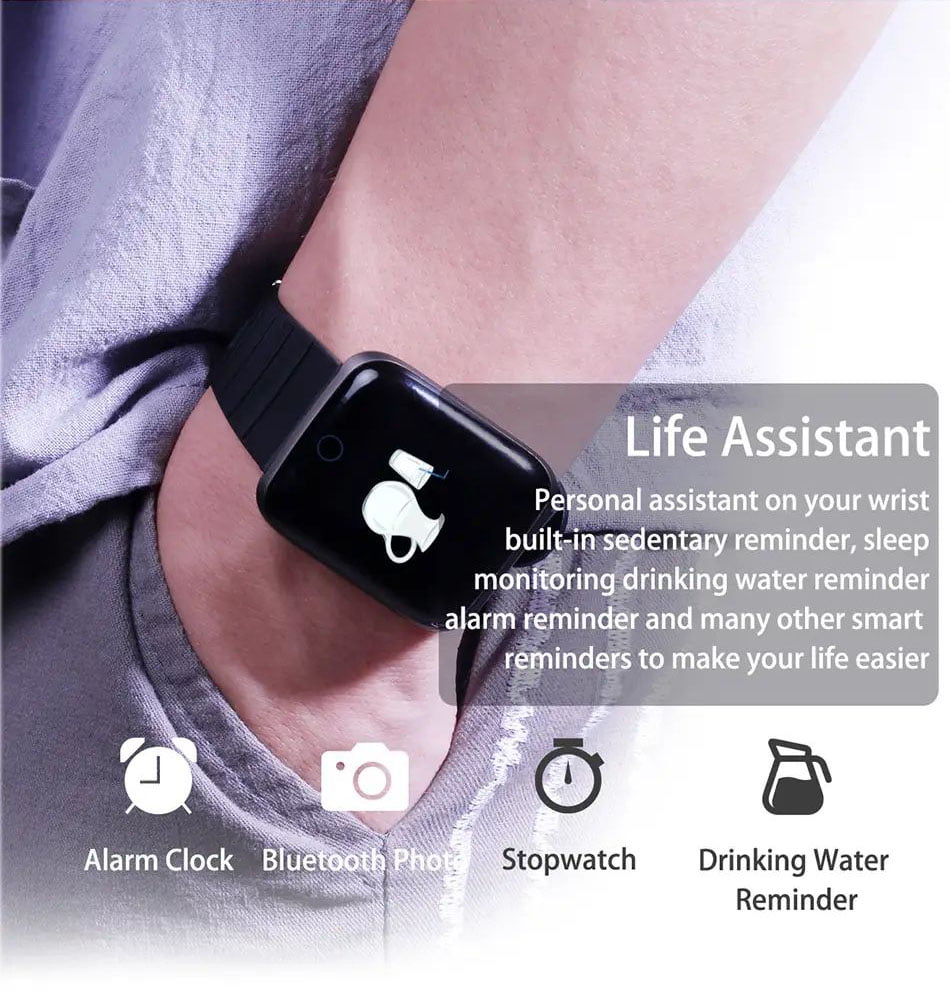 116 pro smart watch 1.3 inch heart rate blood pressure watch (4)