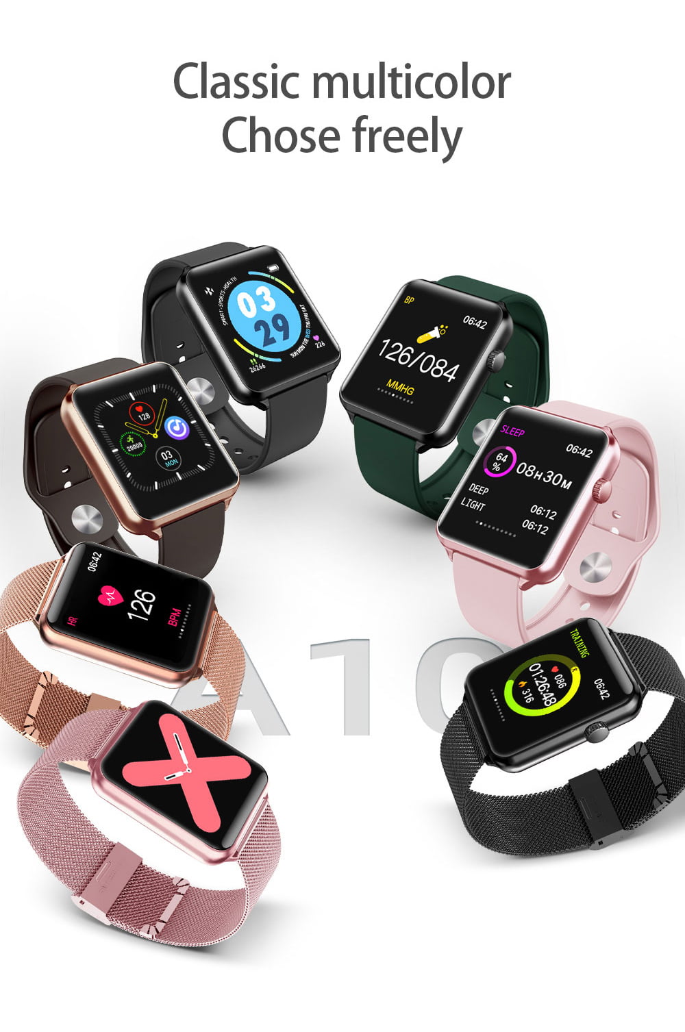 A10 1.3 inch full touch screen wristband (6)