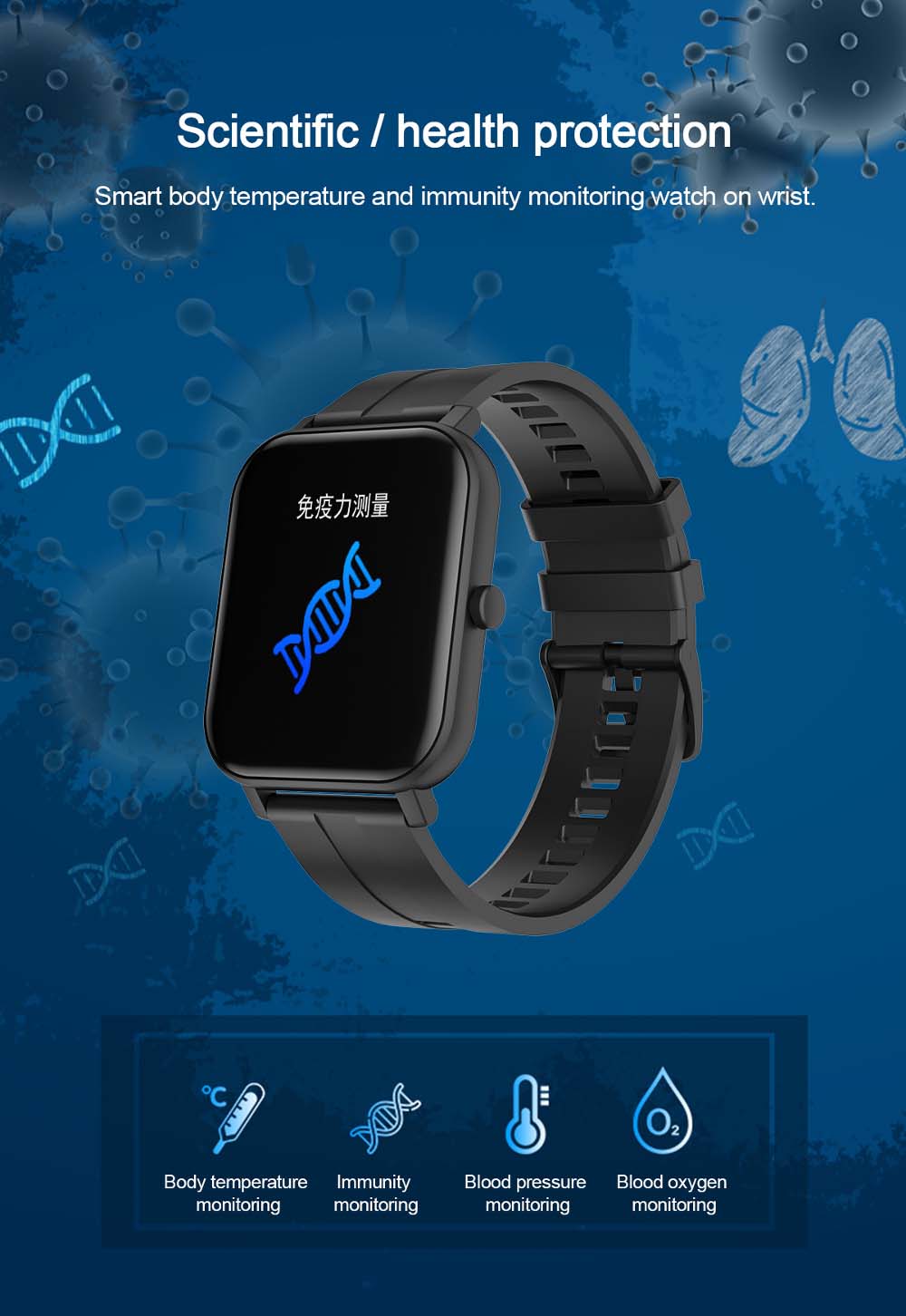 F22 Smart Watch 1.4inch wristband body temperature heart rate (15)