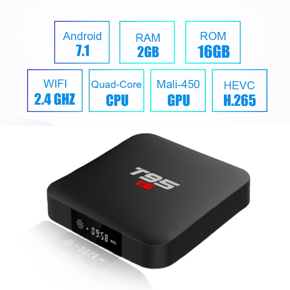 Firefly T95 S1 Android Smart TV Box 64bit Quad H6 2Ghz 2G DDR3 16G flash Android 7.1 8