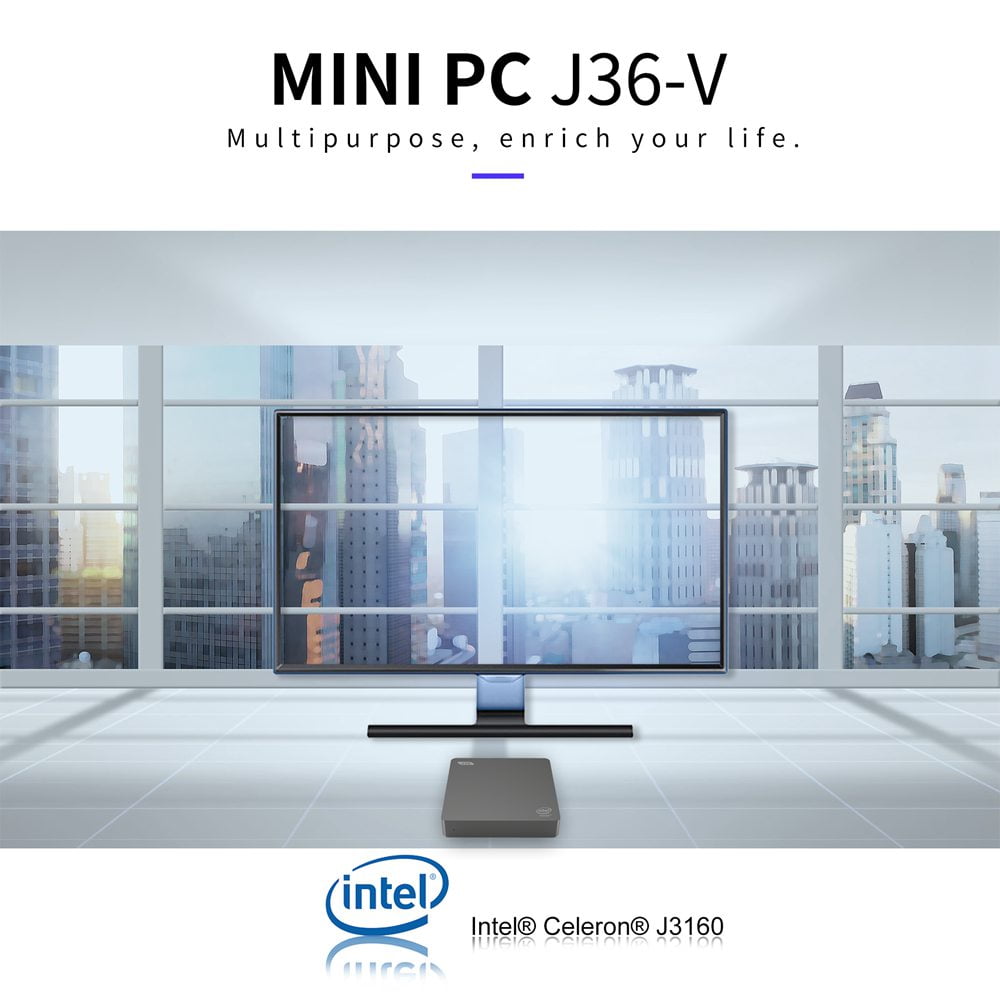 J36V Intel Celeron J3160 Windows10 SSD SATA Mini PC (13)