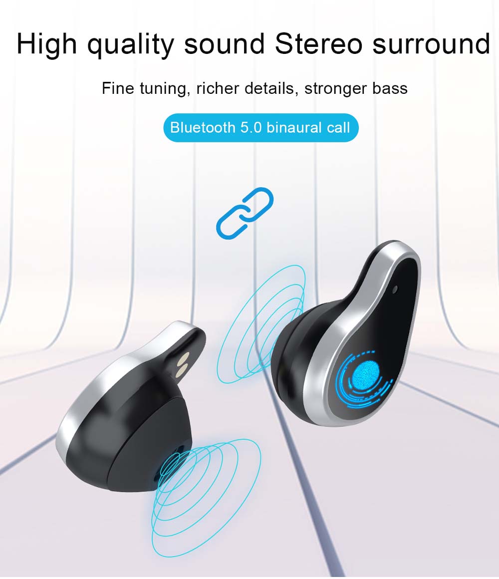L818 bt5.0 intelligent noise reduction wireless earphone wristband (12)