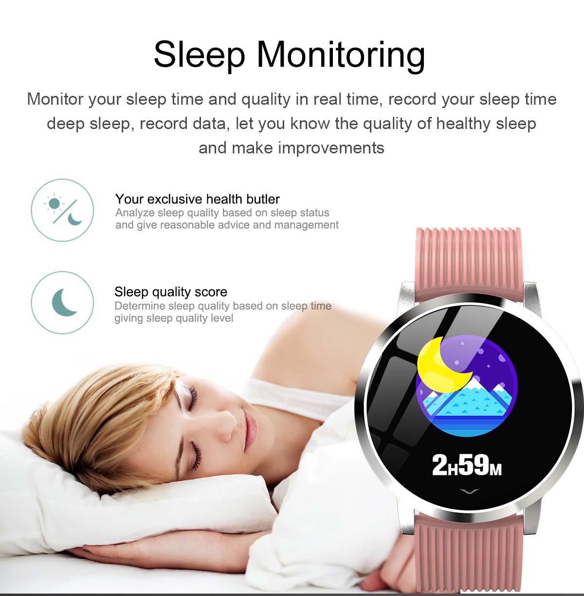 Bakeey smartwatch LV09 1.3 inch custom dial real-time heart rate monitor (21)