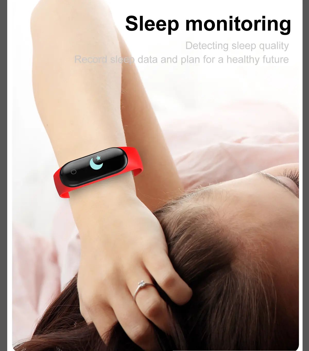 M4 max wristband color screen ip67 blood pressure o2 smart (8)