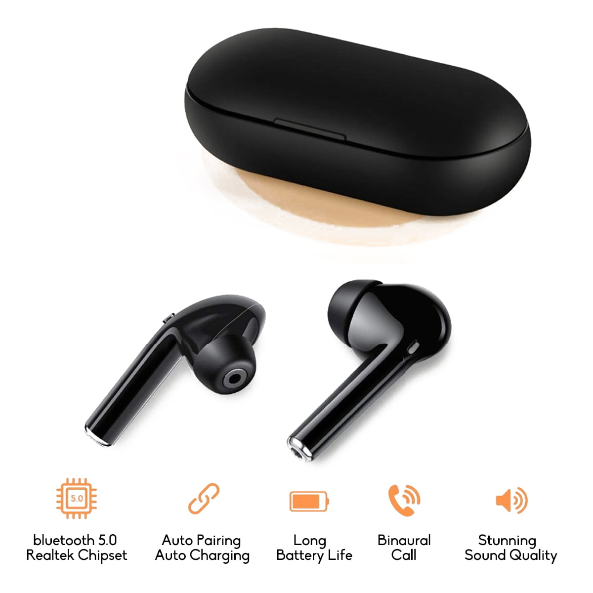 M6s tws earphone wireless bluetooth 5.0 earbuds (9)