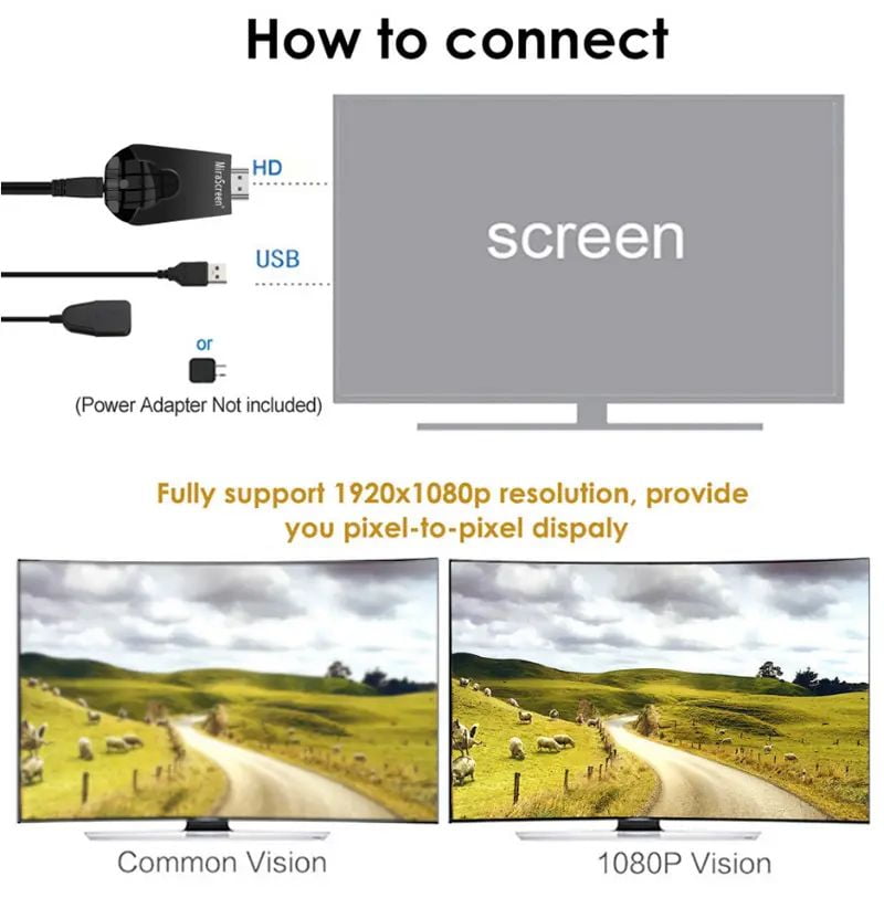 Mirascreen k4 1080p hd miracast air play dlna mirroring display dongle tv stick (1)