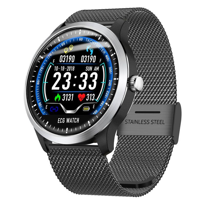 N58 ecg Smart Watch display stainless steel hr sleep monitor (14)