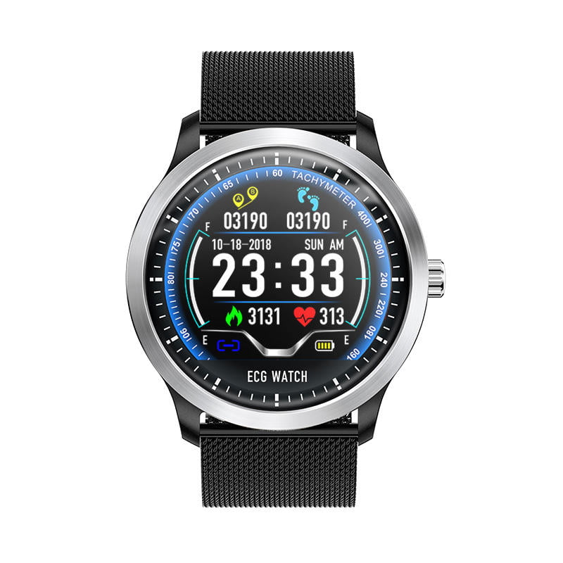 N58 ecg Smart Watch display stainless steel hr sleep monitor (16)