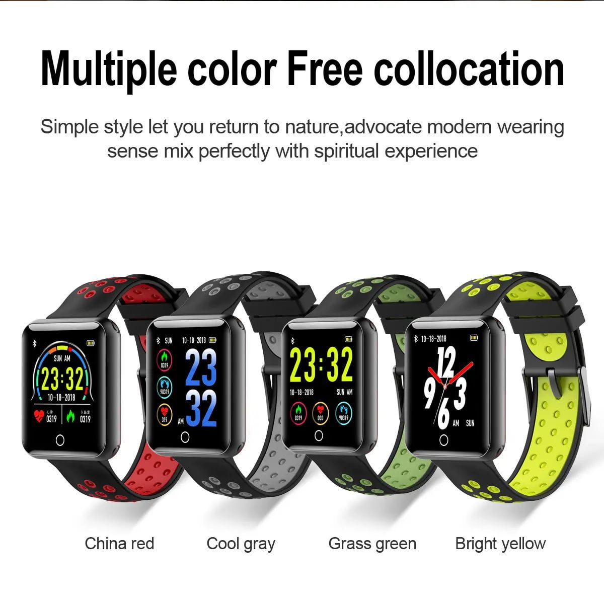 Q81 1.54 hd color screen smart bracelet hr monitor Wholesale (2)