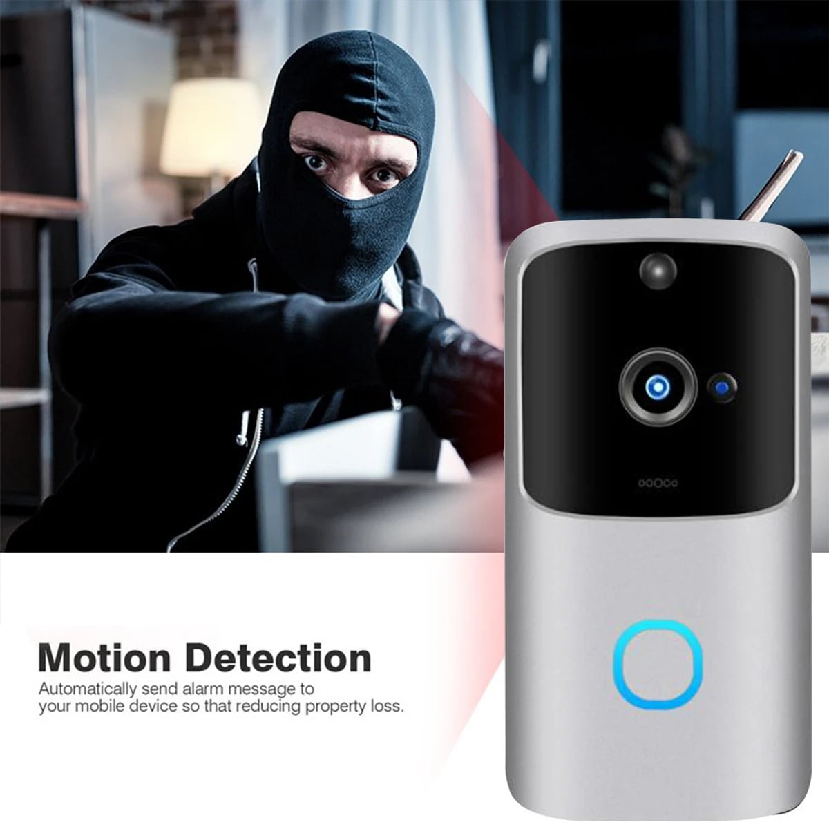 SH01 1080P HD Wireless Wifi Smart Doorbell Camera PIR Bell Security Home (15)