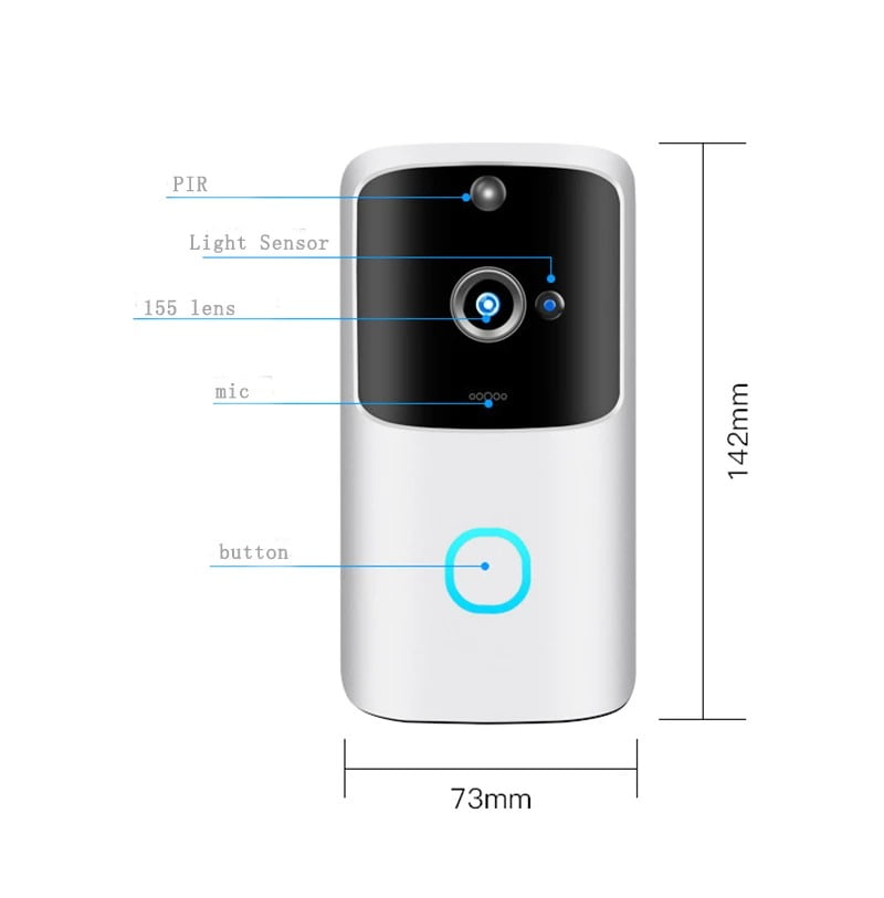 SH01 1080P HD Wireless Wifi Smart Doorbell Camera PIR Bell Security Home (7)