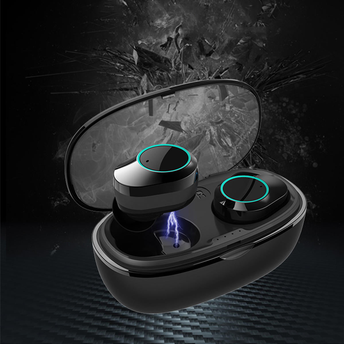 T2C TWS Bluetooth 5.0 earphone hifi stereo type-c charging case wholesale china 1 (10)