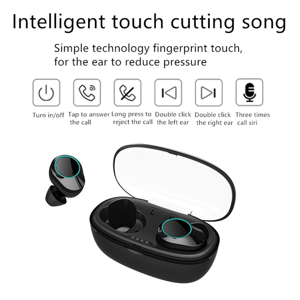 T2C TWS Bluetooth 5.0 earphone hifi stereo type-c charging case wholesale china 1 (14)