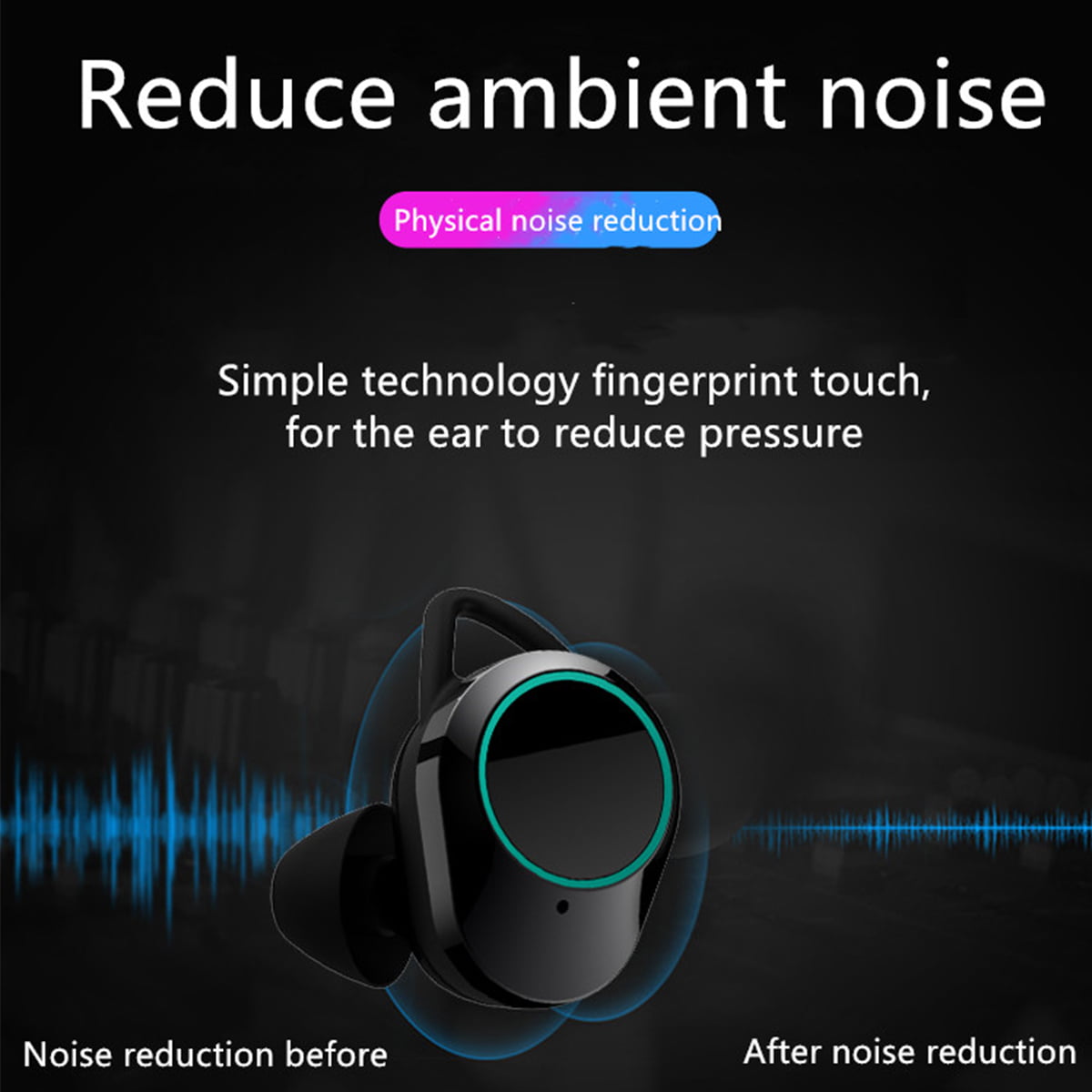 T2C TWS Bluetooth 5.0 earphone hifi stereo type-c charging case wholesale china 1 (9)