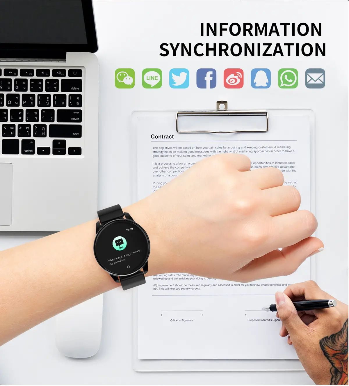 Bakeey smartwatch Watch 4 smart watch hd color screen wristband (13)