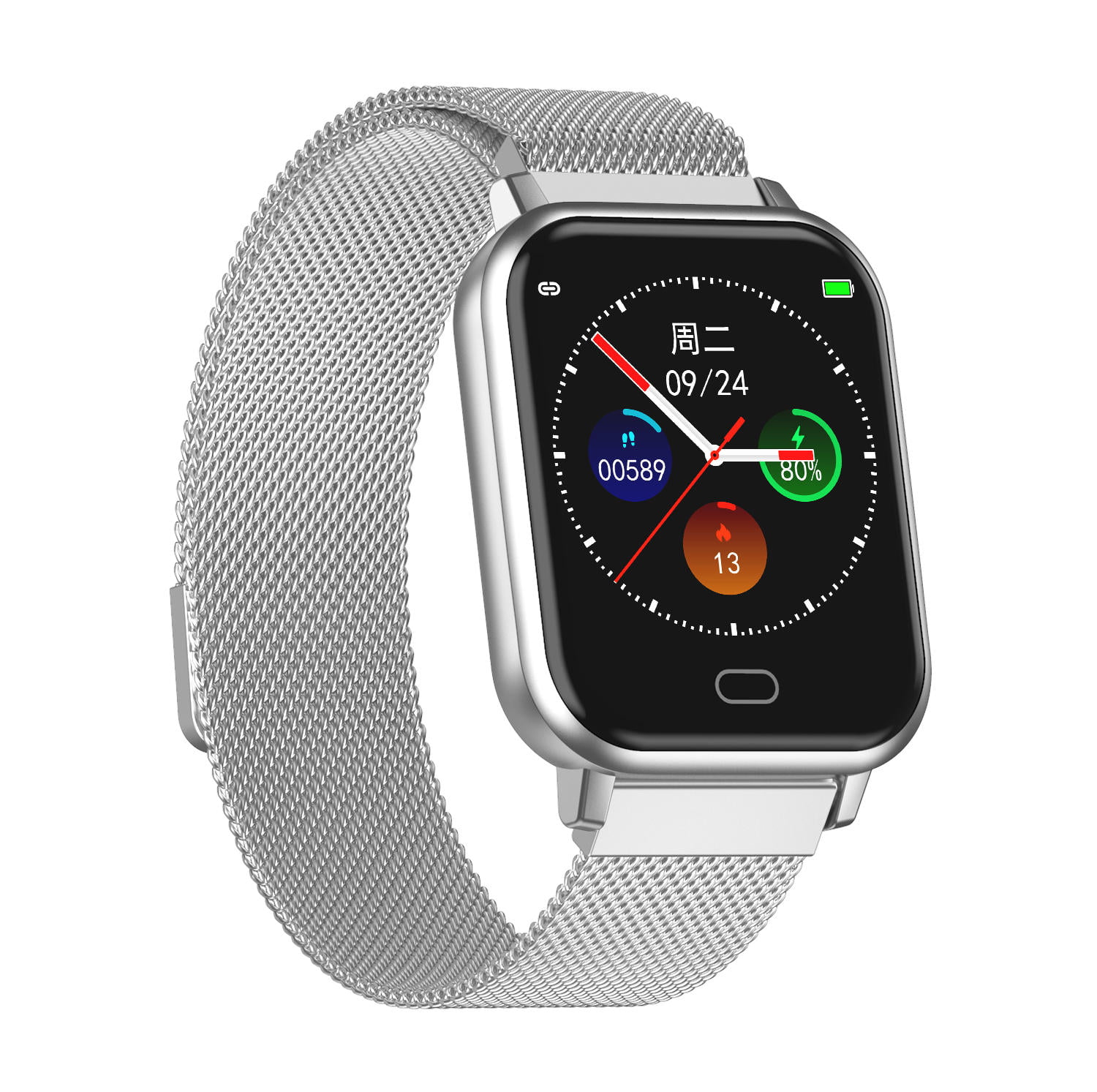 Watch 6 smart watch heart rate blood pressure oxygen monitor wristband (19)