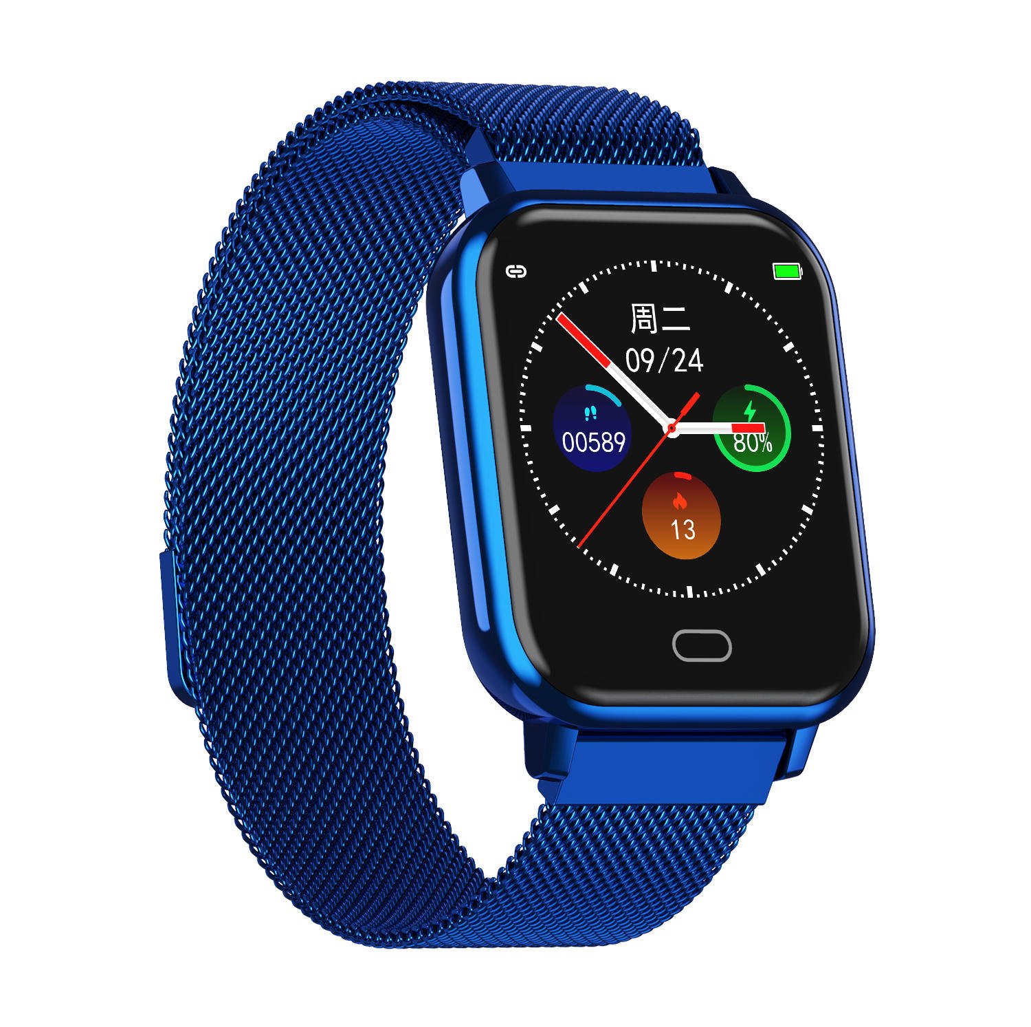 Watch 6 smart watch heart rate blood pressure oxygen monitor wristband (6)
