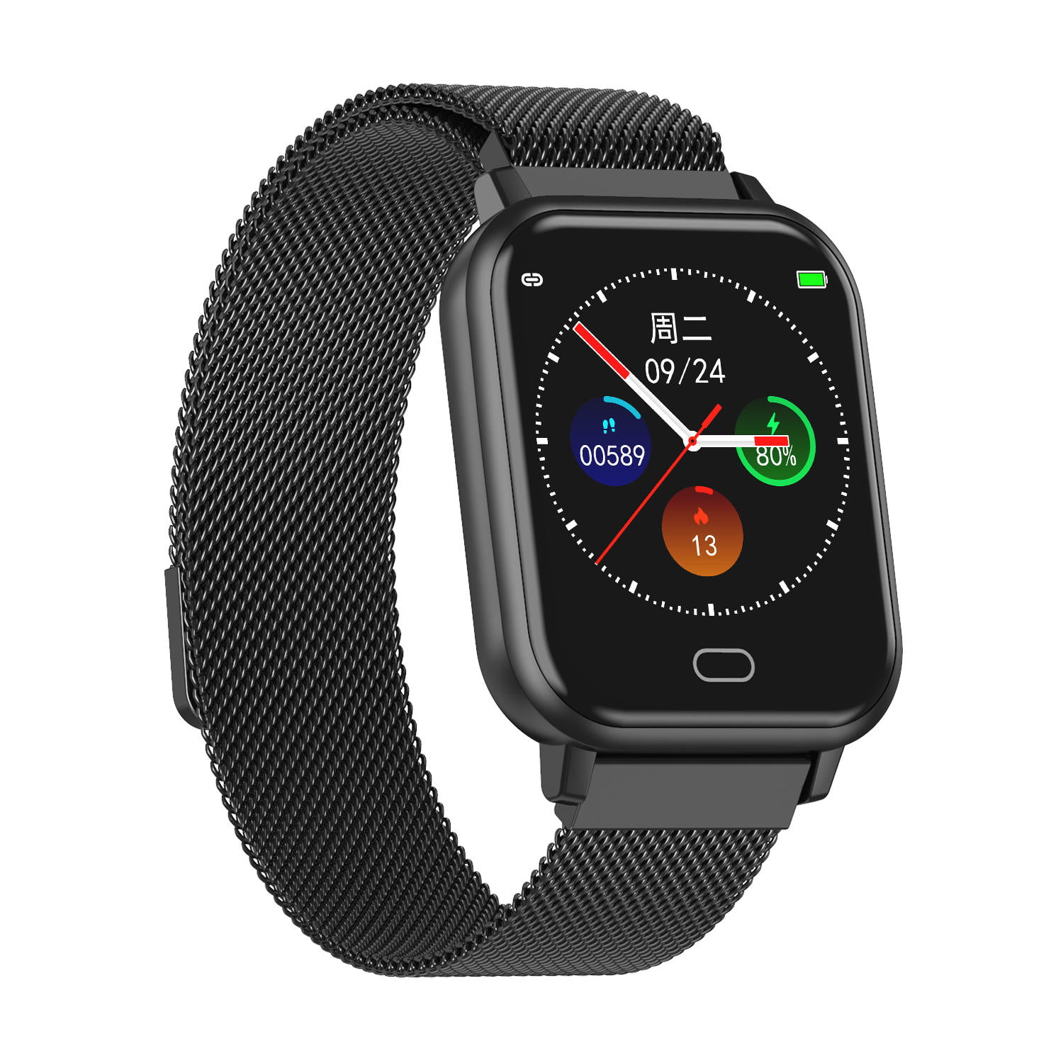 Watch 6 smart watch heart rate blood pressure oxygen monitor wristband (8)