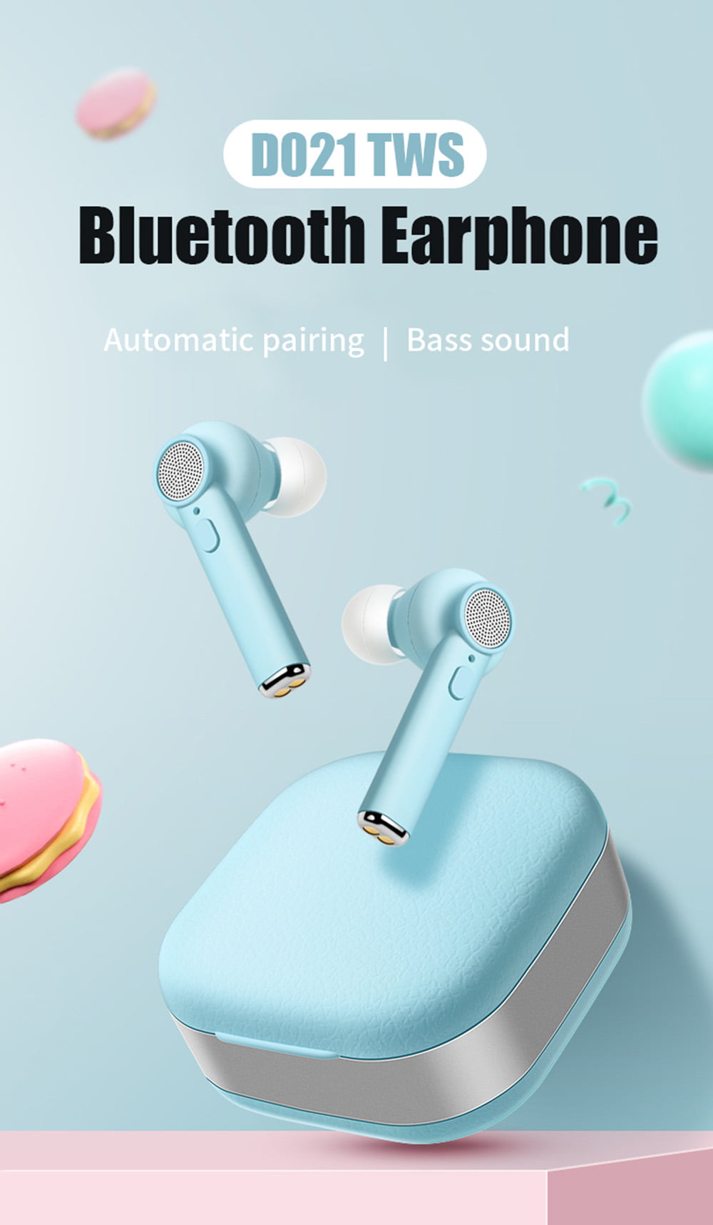 d021 tws earphone bluetooth 5.0 for iphone xiaomi huawei (1 (20)