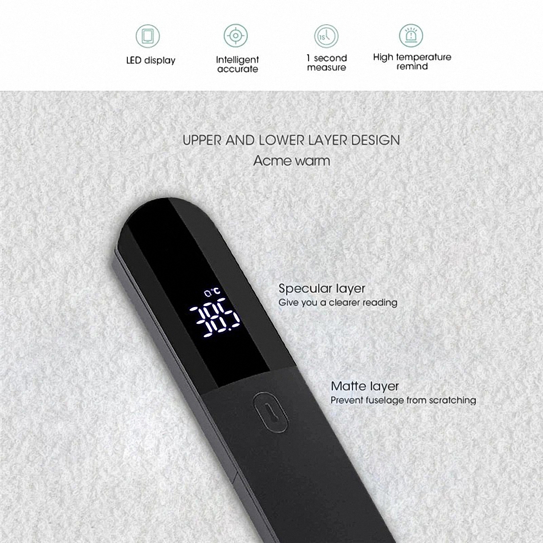 Firefly Non-contact Infrared Forehead Body Thermometer Adults Children Body Temperature Fever Measure Tool Digital LED Medical Thermometer (9)
