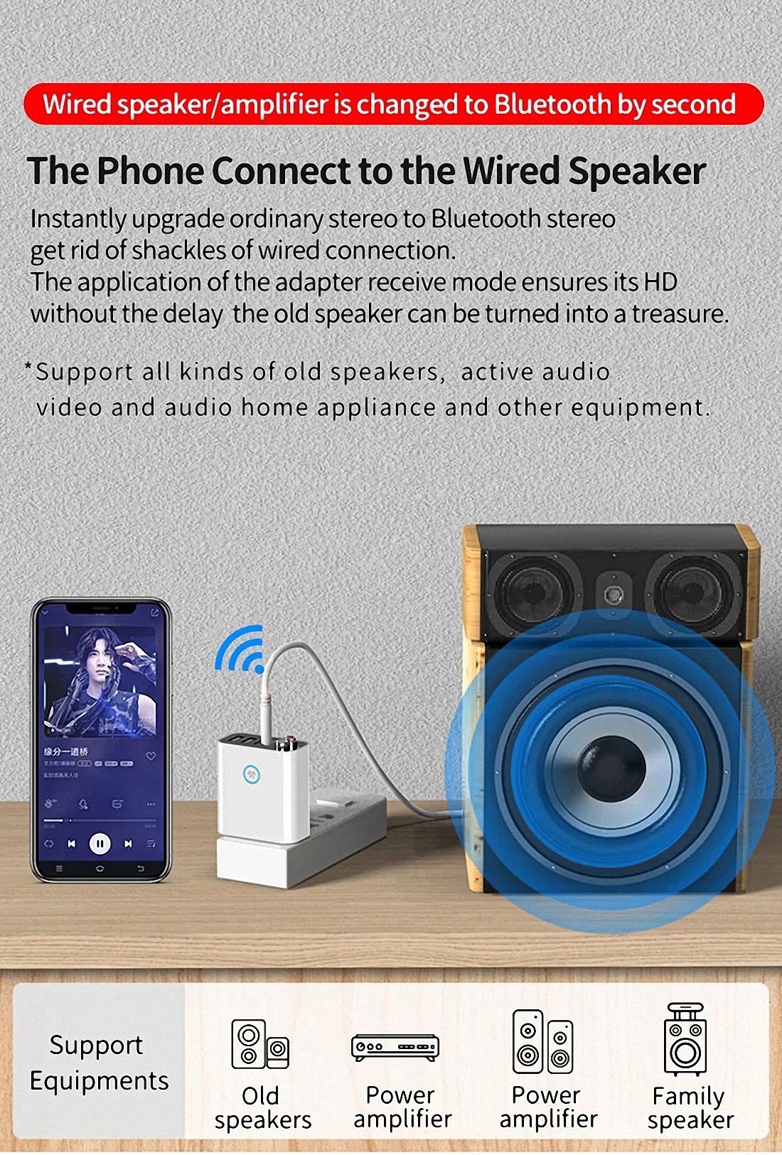 Smart bluetooth Adapter K16 Wireless Audio Receiver Transmitter Firefly (14)
