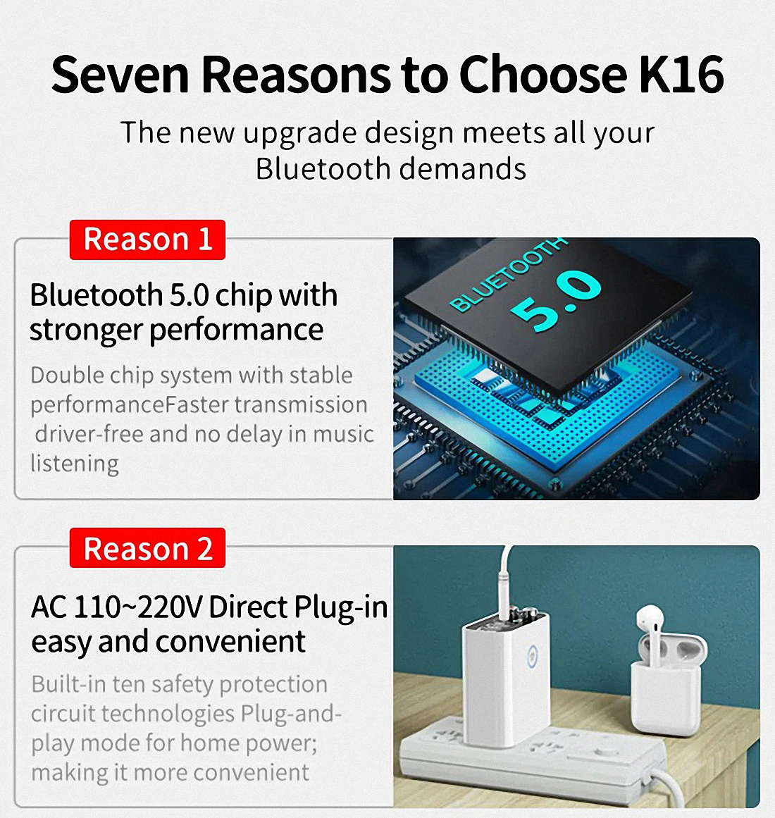 Smart bluetooth Adapter K16 Wireless Audio Receiver Transmitter Firefly (2)